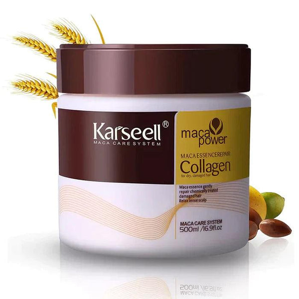 Mascarilla de Colágeno Karseell Original: Renovación y Brillo para El Cabello 500ml | Compra 1 y Lleva 2